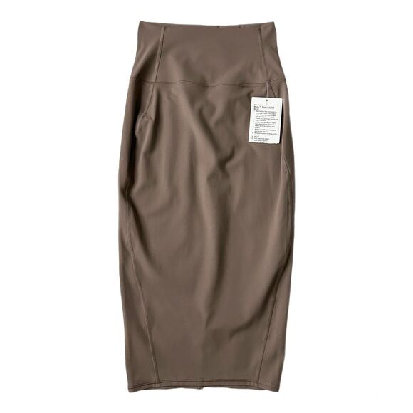NEW Lululemon Nulu Slim Fit High Rise Skirt Taupetastic Size 4 - Picture 1 of 7